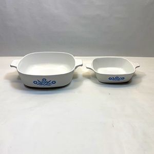 Corningware vintage cornflower blue Petite P 41 and P-1-B .1 quart pan lot 2